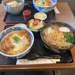 Sobadokoro Nagaokaya - かつ丼セット　そば大