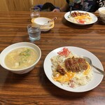 お食事処　ポーク - この日は、ライスのみ大盛りにしました