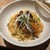 釜あげスパゲティ すぱじろう - 料理写真:ごぼうとなすのきんぴら風とまとすぱ　Lサイズ　1210円