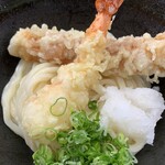 本格手打ちうどん まごころ - チク天ぶっかけ＋海老天