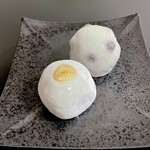 銀座あけぼの - 白玉栗大福と白玉豆大福（つぶあん）