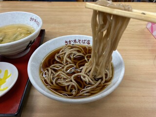 さか本そば店 - ミニ蕎麦