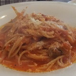 ア ミオ アージョ - 2013年11月　豚バラ肉のラグーとささがき牛蒡のトマトソース