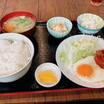 ふく栄食堂 - 料理写真:朝定食　洋風　ご飯大盛り630円