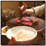 焼肉 Yakitaro - 今日もお肉。
            お肉には白飯！
            肉食女子会6人。
            