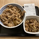 Yoshinoya - 牛丼-並＋肉だく(牛小鉢)