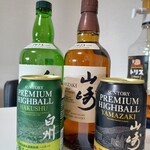 サントリー白州蒸溜所 - プレミアムハイボール＜白州＞香るスモーキー@660円、プレミアムハイボール＜山崎＞@660円
