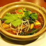 艇家大牌トン - 牡蠣と玉子のエスニック炒め②