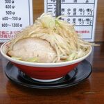 麺や飯や 仁 - 料理写真:仁G朗ラーメン 870円 ニンニク無し、野菜400g
