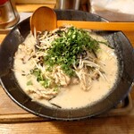 Menya Katsumi - 2023年8月　豚ニラもやしのバカ炒めラーメン　990円