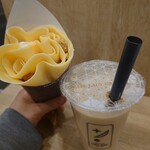 PEARL LADY CHA BAR - 台湾紅茶ラテ　氷なし/甘みなし/黒タピオカ