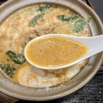 和風中華  浅井屋 - 土鍋担々麺￥950 濃厚な胡麻のスープ