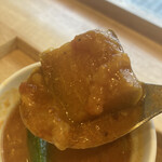 スープストックトーキョー - 揚げ茄子浮遊！
軽やかな揚げ茄子とトマトは相性イイね。