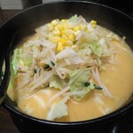 Ramen po aru - 野菜味噌ラーメン 800円 大盛 100円