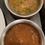 マゼリ - ダルカレーとマトンカレー