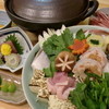 Higashidaimi - 料理写真:冬の名物大美鍋。付出し、お造り、お鍋、雑炊、果物付。一人前5,００0円。