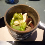 懐食みちば - 木の子たっぷり壺蒸
      　しめじ、ジャンボなめこ
      　 松代、あみ茸、ひら茸