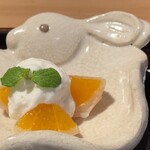 日本料理こまつ - 蜜柑とヨーグルト炭酸泡