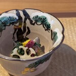 日本料理こまつ - 蓮根  ほうれん草  ゴマ鯖