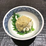 新ばし 星野 - 蟹味噌をのせて