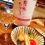 鯖のきずし＋東洋美人