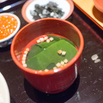 日本料理 幸庵 - わかめとぶぶあられのお吸い物