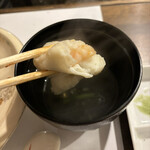 料亭 長坂 - しんじょうの中から海老が