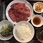 焼肉 わがんせ - 葉山石井牛カルビとロースのランチ