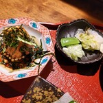 Nanaya - ミニ里芋揚げと漬物