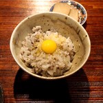 薪鳥新神戸 - 薪そぼろご飯 + うずらの卵