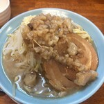 汁麺屋 どっぷりしやがれ - アブラをかけた後