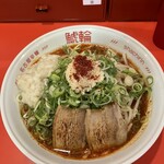 Karamenya Shachirin - 旨辛にんにくラーメン （辛麺）スーパー  @1,150             辛さ  4辛  @80   もやし増量  @150