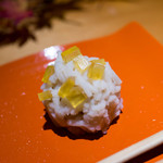 日本料理 幸庵 - のしうめののったお菓子