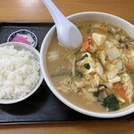 ラーメン飯店 大将 - 料理写真:大将ラーメン(味噌)＆中ライス