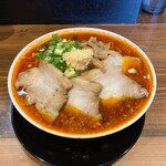 Sutamina Susumu - 辛にんにく背脂チャーシュー麺 ＠1,050円 