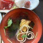 天婦羅丸子 - お吸い物