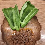 太郎食堂 - パリパリピーマンと肉味噌