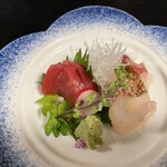 天婦羅割烹 すみ - 鮪 鯛 北寄