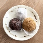 歩月 - 福富しお豆大福・きなこおはぎ・つぶあんおはぎ