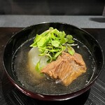 四季彩ダイニング　春 - ◯お椀・牛ホホ肉と聖護院大根を炊いたもの