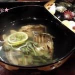 滋味 康月 - ’13/10　かますと松茸の煮物椀