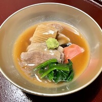 銀座方舟  大吟醸しずく店 - 合鴨治部煮(金沢市郷土料理)
