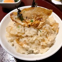 銀座方舟  大吟醸しずく店 - 喉黒羽釜炊き御飯