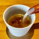 蕎麦処鏑屋響 - ポタージュ状の蕎麦湯が美味♡