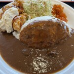 やまのくち食堂 - 料理写真:牛すじカレー&チキン南蛮