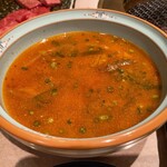 焼肉井とう - テグタンスープ（ハーフ）