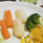 キッチン ブルー グローブ - 備え付け野菜、残しておきました