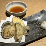 寅八商店 - 蝦夷アワビと旬菜の天麩羅