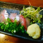 菊乃家本店 - かいわれ、小ねぎ、おろししょうが