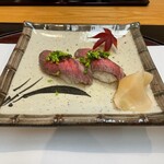 日本料理 椿 - ローストビーフ寿司